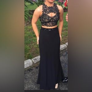 2 piece prom dress